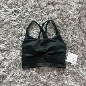 NWT lululemon Rainforest Green Energy Longline Bra